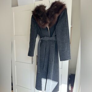 Vintage Fur Trim Coat